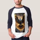 Majestic Eagle Black and Gold T - Shirt (Vorderseite)