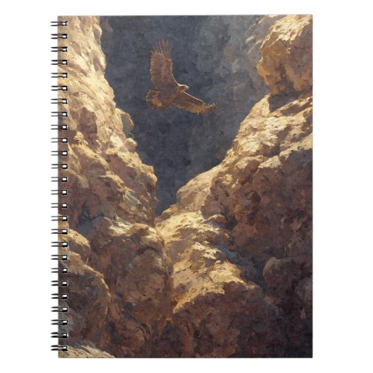 Majestic Eagle Canyon Flight Notebook Notizblock (Vorderseite)