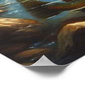 Majestic Eagle Capture a Lake Foreut Poster (Ecke)