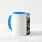 Majestic Eagle Capturing Fish at Sunrise 20x16 Tasse (Vorderseite Links)