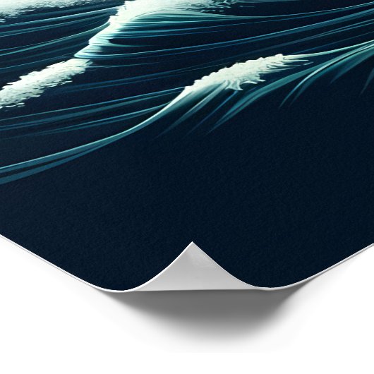 Majestic Eagle Catch Poster (Ecke)