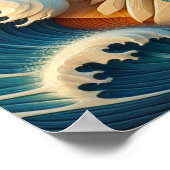 Majestic Eagle Clutching a Fish 20x16 Poster (Ecke)