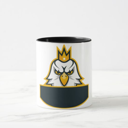 Majestic Eagle Crown Logo-Kaffee Tasse (Zentrum)