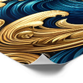 Majestic Eagle demonstriert stolz Freiheit Poster (Ecke)