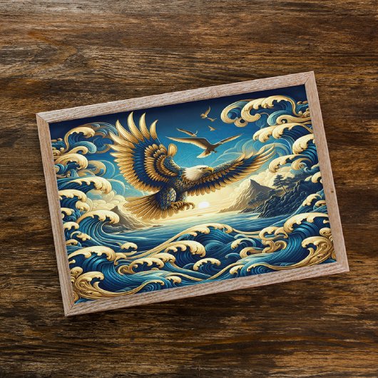 Majestic Eagle demonstriert stolz Freiheit Poster