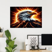 Majestic Eagle: Der Blitz Poster (Heimbüro)