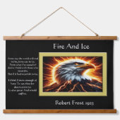 Majestic Eagle: Der Blitz Wandteppich Mit Holzrahmen (Vorne)