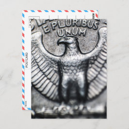 Majestic Eagle Emblem Nah-up Postkarte