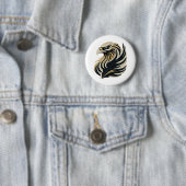 Majestic Eagle Embroidery Style T-Shirt Button (Beispiel)