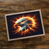 Majestic Eagle Enguled in Flammen Poster