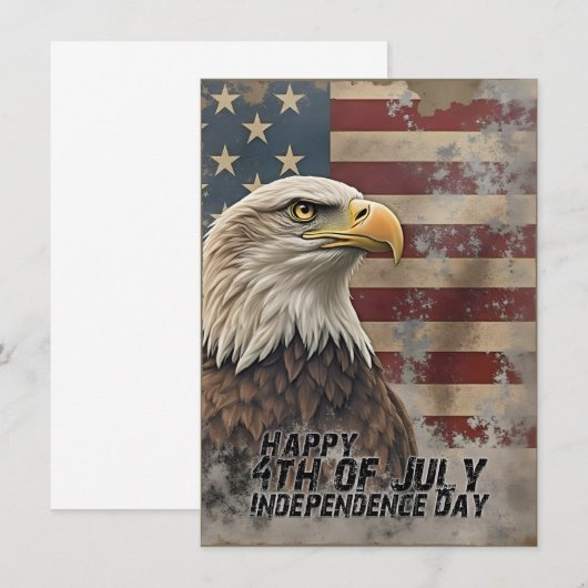 Majestic Eagle & Flag - Geist der Freiheit (Vorne/Hinten)