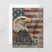 Majestic Eagle & Flag - Geist der Freiheit (Vorne/Hinten)