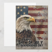 Majestic Eagle & Flag - Geist der Freiheit (Vorne/Hinten)