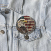 Majestic Eagle & Flag - Geist der Freiheit Button (Beispiel)