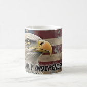 Majestic Eagle & Flag - Geist der Freiheit Kaffeetasse (Mittel)