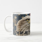 Majestic Eagle & Flag - Geist der Freiheit Kaffeetasse (Links)