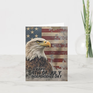 Majestic Eagle & Flag - Geist der Freiheit Karte