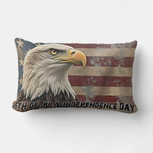 Majestic Eagle & Flag - Geist der Freiheit Lendenkissen