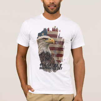 Majestic Eagle & Flag - Geist der Freiheit T-Shirt