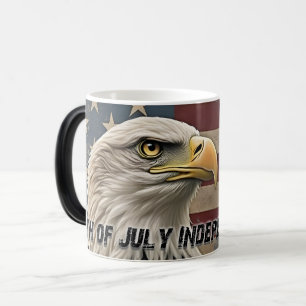 Majestic Eagle & Flag - Geist der Freiheit Verwandlungstasse