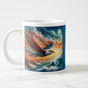 Majestic Eagle Fliegt wie eine fantasievolle Fanta Jumbo-Tasse