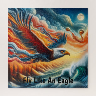 Majestic Eagle Fliegt wie eine fantasievolle Fanta Puzzle