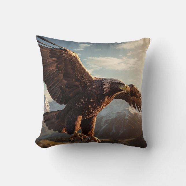 Majestic Eagle Flight Kissen (Vorderseite)