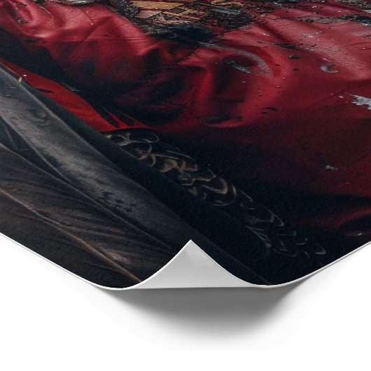 Majestic Eagle Full-Body Portrait Poster (Ecke)