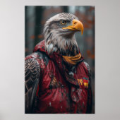 Majestic Eagle Full-Body Portrait Poster (Vorne)