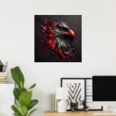 Majestic Eagle Gaze Poster (Heimbüro)