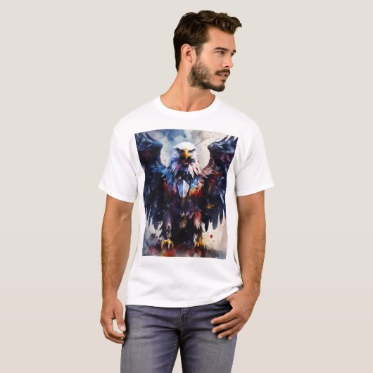 Majestic Eagle Graphic T - Shirt Entfesseln Sie Ih (Vorne ganz)