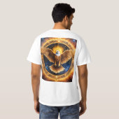Majestic Eagle Graphic T - Shirt - Premium Cotton (Schwarz voll)