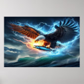 Majestic Eagle Grasping Prey Poster (Vorne)