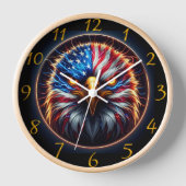 Majestic Eagle illuminiert: Blaue Augen & Blitze Uhr (Vorderseite)