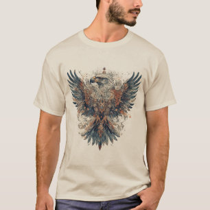 Majestic Eagle im komplexen künstlerischen Design T-Shirt
