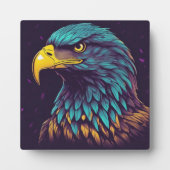 Majestic Eagle in lebhaften Farben Fotoplatte (Vorderseite)