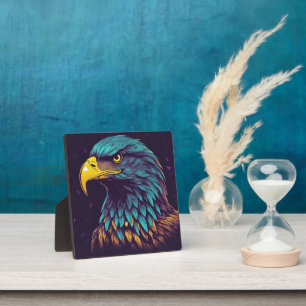 Majestic Eagle in lebhaften Farben Fotoplatte