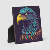 Majestic Eagle in lebhaften Farben Fotoplatte (Vorderseite)