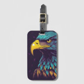 Majestic Eagle in lebhaften Farben Gepäckanhänger (Vorderseite Vertikal)