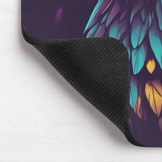 Majestic Eagle in lebhaften Farben Mousepad (Ecke)