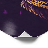 Majestic Eagle in lebhaften Farben Poster (Ecke)