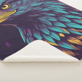 Majestic Eagle in lebhaften Farben Sherpadecke (3/4)