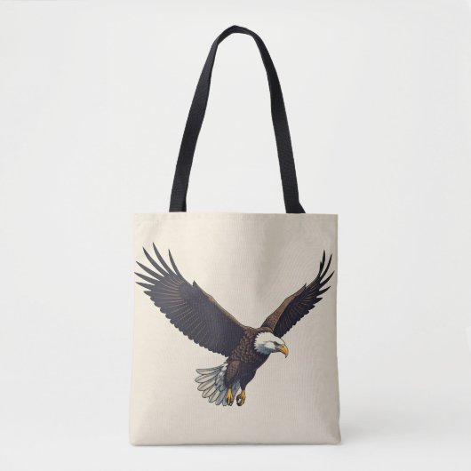 Majestic Eagle Inspiriert Lebensmitteltaschen Tasche (Vorderseite)