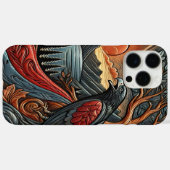 Majestic Eagle Leather Artwork Case-Mate iPhone Hülle (Rückseite (Horizontal))