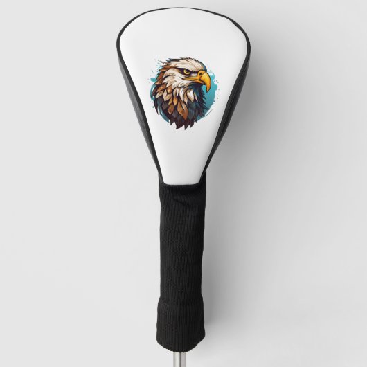 Majestic Eagle Logo Art Golf Headcover (Vorderseite)