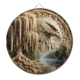 Majestic Eagle mit Blick auf Serene Lake Dartscheibe