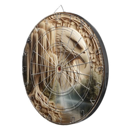 Majestic Eagle mit Blick auf Serene Lake Dartscheibe (Vorderseite rechts)