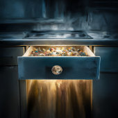 Majestic Eagle mit Blick auf Serene Lake Keramikknauf