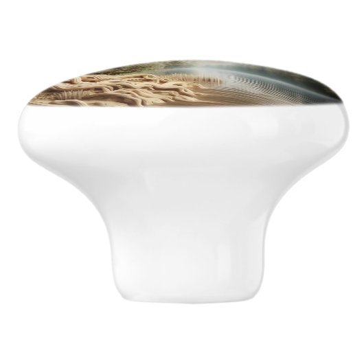 Majestic Eagle mit Blick auf Serene Lake Keramikknauf (Seitenansicht)