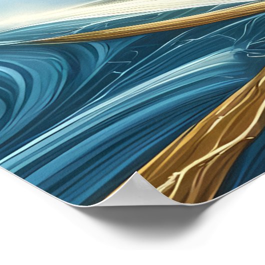 Majestic Eagle of Freedom Poster (Ecke)